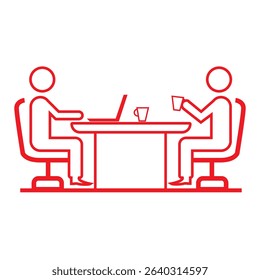 Business people icon set. Collection of team, leadership, workshop, employee, career and more. Vector illustration. Easily changes to any color.