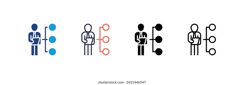 Conjunto de iconos de Personas de negocios colección de estilos múltiples