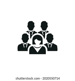 Business people icon, Business people vector illustration