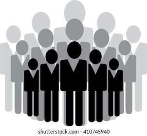 Business People Icon Vector Illustration