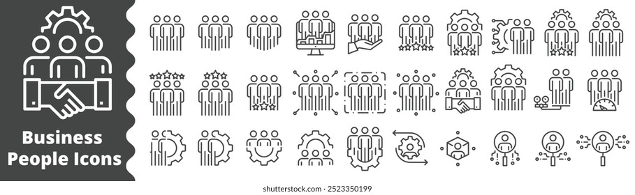 Business people icon,operations, benchmarking, teamwork