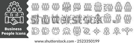 Business people icon,operations, benchmarking, teamwork