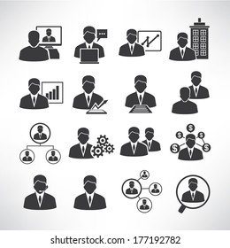 business people icons, business icons