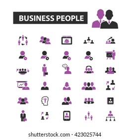 business people icons
