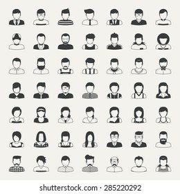 Business and people icons  , eps10 vector format