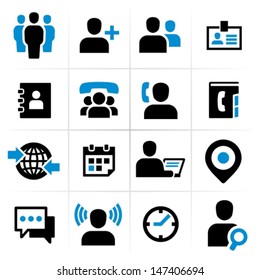 Business people icons set