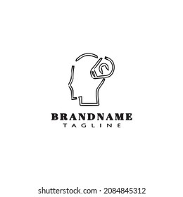 business people with idea logo icon design template modern vector illustration