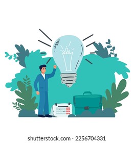 business people with idea.office team. men and women for banner landing page