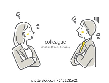 business people, man and woman