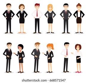 Business People Management Business People Characters Stock Vector ...