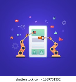 Business people are managing marketing with idea of technology and business strategy thanks to marketing automation. 