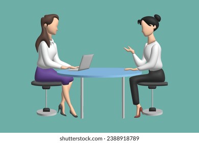 Business people meet and shaking hands. Agreement, trust, cooperation concept. Realistic 3d object cartoon style. Vector colorful illustration.