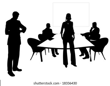 Business people at the meeting room