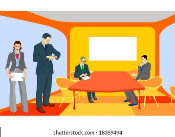 Business people at the meeting room