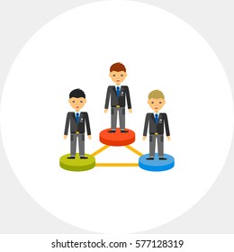 Business people network icon