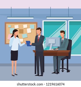 Business people and office