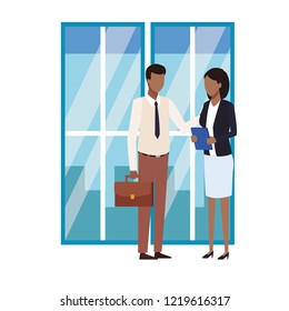 Business people and office
