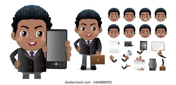 Business people in office style clothes. Build your personal design stock vector