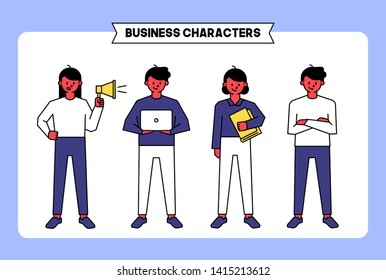 Business people and office workers vector design.