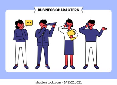 Business people and office workers vector design.