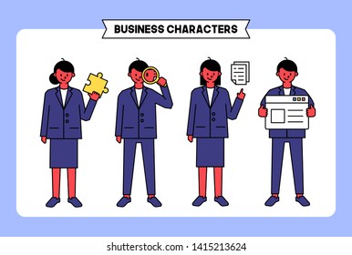 Business people and office workers vector design.