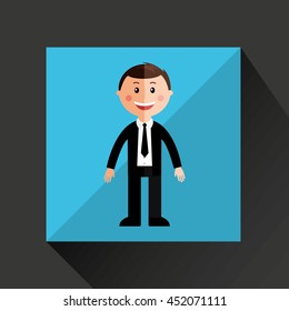 business people over white background, Vector illustration