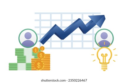 Business people partnership.on white background.Vector Design Illustration.