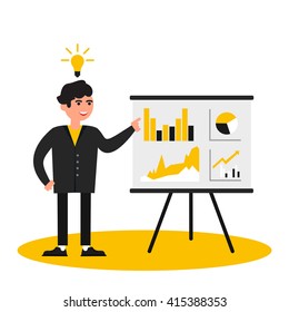 business people, presentation in vector format eps10