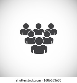 Business people related icon on background for graphic and web design. Creative illustration concept symbol for web or mobile app.