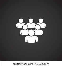 Business people related icon on background for graphic and web design. Creative illustration concept symbol for web or mobile app.