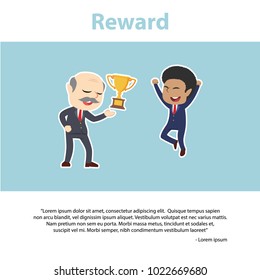 Business People Reward Infographic