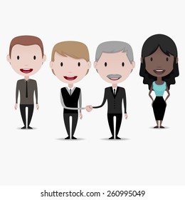 Business people set