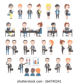 Business people set.