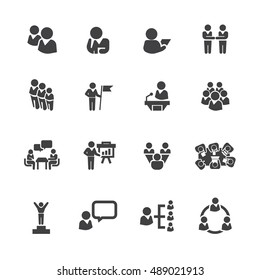 Business and people set icons,Vector