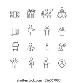 Business and people set icons,Vector
