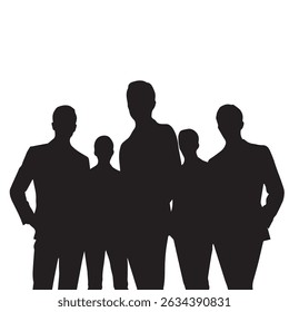 Business people, set of vector silhouettes
