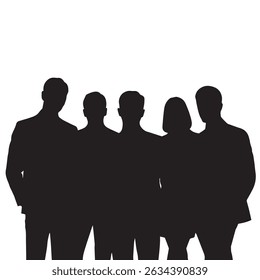 Business people, set of vector silhouettes
