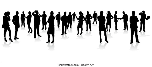 Business People Silhouettes