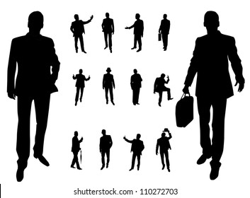 Business people silhouettes