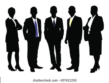 Business people silhouettes