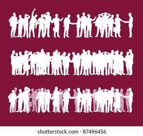 business people silhouettes