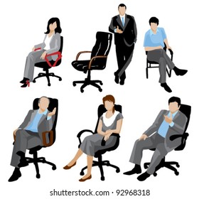 business people silhouettes