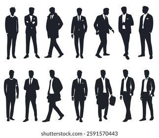 business people Silhouettes.  Businesspeople vectorvector 