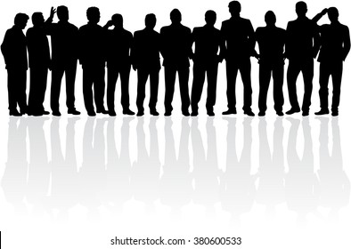 Business people. Silhouettes conceptual.