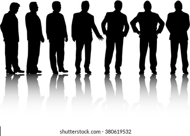 Business people. Silhouettes conceptual.