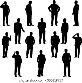Business people. Silhouettes conceptual.