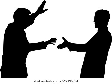 Business people. Silhouettes conceptual.