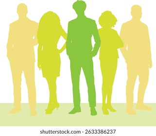Conjunto de Vector de Personas de negocios 135