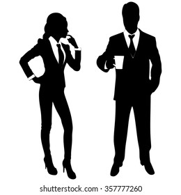 business people standing