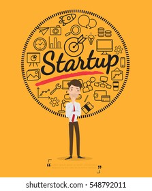 Business people for start up concept